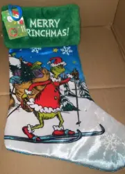 The Grinch Christmas Stocking "MERRY GRINCHMAS" New 18”
