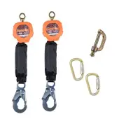NEW - Dual 6' Pygmy Hog SRLs with Connector Kit (Steel Snap Hook)