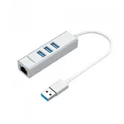 Simplecom Chn420 Port Superspeed Usb Hub With Gigabit Ethernet Adapter