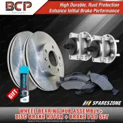 Rear Wheel Bearing Hub Assembly + Brake Rotor Pad Kit for Ford Mondeo HC HD HE