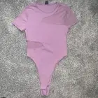 NWT Womens Wild Fable Mauve Ribbed Bodysuit Shirt Top Size XS