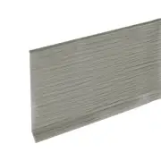 40ft x 4" Baseboard Trim Peel and Stick Flexible Molding Grey Wood Grain