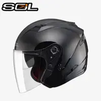 在飛比找PChome24h購物優惠-【SOL SO7 SO-7 素色款 安全帽 】雙層鏡片、遮陽