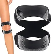 Patellar Tendon Support Strap | Compression Patella Strap Adjustable | Stabilizing Non-Slip Open Design Protection Weightlifting Support for Gym Accessories