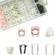 70PCS Automotive Hose Clamp, Fuel Hose Clamp, 3/8" 5/16" Fuel Line Hose Pipe Retainer, Fuel Line Retainer Clips, Hose Clamp Assortment Kit, Auto Clips Replacement Kit for Ford, GM, Chryslerm