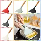 Silicone Tamagoyaki Spatula Wide Mouth Pizza Shovel Scraper Non Stick Pan