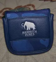 NEW PRG Mallet Spider Putter Head Cover MAMMOTH DUNES SAND VALLEY GOLF CLUB Blue