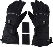 [BESPORTBLE] Heated Gloves for Winter Sports Men's Electric Thermal Gloves Touchscreen 3 Heat Settings for Outdoor Use