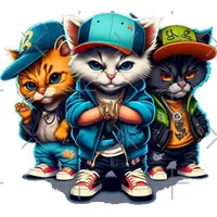 在飛比找蝦皮購物優惠-Cool CAT 鐵絲網印刷 COOL CAT T 恤 HO