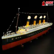 LED Light Kit for Titanic - Compatible with LEGO® 10294 Set (Remote Version)