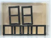 LEGO Parts - Black Pane for Window 1 x 2 x 3 - No 60608 - QTY 5