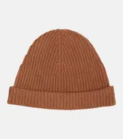 [The Row] The Row Ribbed-knit cashmere beanie XS/S brown