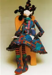 Cloth Art Doll Pattern "Sewphie the Stitcher" By Julie McCullough