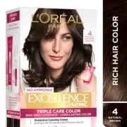 LOreal Paris Excellence Creme Hair Color Natural Brown 4 72 ML + 100 GRAM