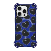 iPhone 16 Pro Bounce Case MagSafe Compatible Black Hearts