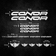 Conor Vinyl Stickers Decal Bike Frame Cycle Cycling Bicycle BMX Road Mtb