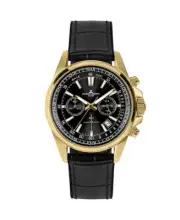JACQUES LEMANS Men Quartz Casual Watch Classic Dress Black Dial Waterproof Round
