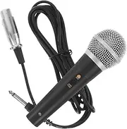 ERINGOGO Wired Microphone Plug in Microphone Handheld Microphone Singing Mic Microphone Cord Microphone Wired Microphone Dynamic Mic Microphone with Cord Black Plastic