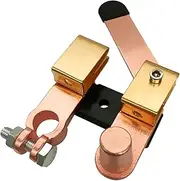 Top Post Battery Disc Ect Switch,12-24V 250/750 Amps Knife Master Switch Power Cutoff Switch for Marine Car Boat Rv ATV(, Ve Cal) Gold Gold