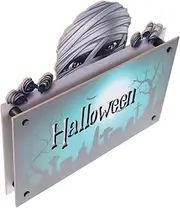 Halloween Listing Wreath Hanger Emblems Coat Hangers Halloween Signs Spooky Wall Decor Halloween Wall Decor Halloween Front Door Decor Halloween Door Decor Light up Door Hanger VINTORKY