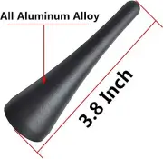 3.8" inch Short Stubby Antenna Mast For 2010-2014 Ford Mustang Aluminum Black (for: Ford)