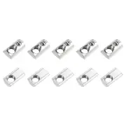 Roll in Spring T Nuts (M8x20mm) 20Pcs, Carbon Steel Spring Loaded T Nut