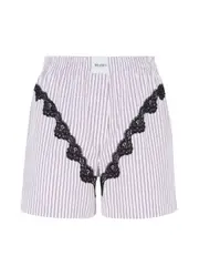 [The Attico] The Attico-Pantaloni Corti White E Purple-Donna 38 IT
