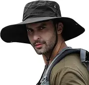 [YaSao] Sun Hat Wide Brim UV Protection Foldable Bucket Hat for Fishing Hiking Camping 12CM Brim