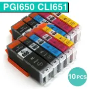 10x Ink Cartridges CLI651XL PGI650XL for Canon Pixma MG5460 IP7260 MX926 AUS SE