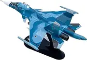 Replica Pre-Build Aircraf Diecast Metal 1:100 Scale for Su-34 ReplicaAir Fighter Alloy Finished Aircraft Model Classic Display Collection Collection Gift Display