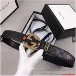 二手/全新 GUCCI 男士腰帶 GUCCI 計數器男士雙 G 字母皮帶時尚男士腰帶商務休閒腰帶 GUCCI 青年腰