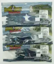Bass Assassin Bang Lures Litl Skunk Ape 3.5" Junebug/Blue Tail 3 packs SKA5237