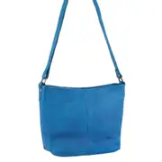 Milleni Ladies Nappa Leather Crossbody Bag For Women's - Aqua