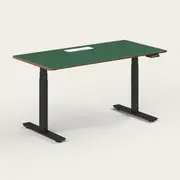 Recess Standing Desk | Sit-Stand Desk | Ergonomic Office Furniture, Small - 120W x 70D x 70-130H (cm) / Forest / Black