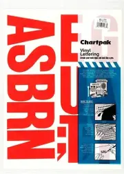 Chartpak Self-Adhesive Vinyl Capital Letters, 4" High, Red, 58 per Pack (01177)