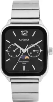 Casio MTP-M305D-1AVDF Analog Silver Stainless Steel Watch for Man