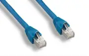 10 Ft 10ft Cat6A STP Shielded Ethernet Internet Patch Cable Ultra Blue1 Unit