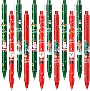 24Pcs Christmas Gel Ink RollerBall Pens for Kids Gift School Office Home Supplies Christmas Ballpoint Pens Christmas Gel Pen Stationary Sets Christmas Themed Pen Christmas Pen Christmas Party Gift