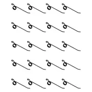 96MF1 (20 Pack) Teeth Fits Massey Ferguson Rake/ Tedder(s) Fits Edcor TEMF1