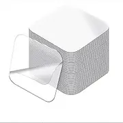 MIVES Clear Double Sided Tapes, 50Pcs Super Sticky Gel Gripping Pads, Heavy Duty Double Sided Tape, Sticky Gel Pad Grip, Transparent, 1.9 x 1.2 Inch (5 x 3cm), Mounting Tape
