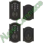 *2-Packs* SCHLAGE Keyless Touch Screen Deadbolt Camelot Aged Bronze BE375VCAM716
