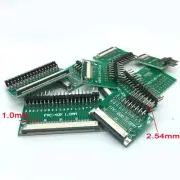 Multiple types 4-40 Pin 1.0mm FFC FPC Flat cable Socket breakout board 180° 2.54