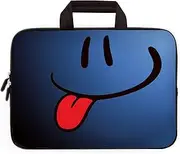 HAPLIVES Universal 7~9 inch Kids Tablet Portable Neoprene Zipper Carrying Sleeve Case Bag Fits 7" 8" 8.5" 8.9" 9" iPad Mini 5 4 3 2 1, Galaxy Tab A 8.0 (Blue Tongue)