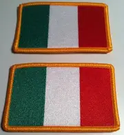 2 ITALY Flag Patch with VELCRO® brand fastener Military Tactical Emblem #2