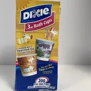 Dixie 3 oz Disposable Bath Cups Find the Match Animal Puzzles - Open box 89 cups