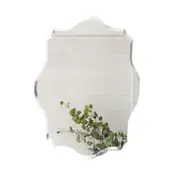 Asymmetrical Frameless Wall Mirror with Beveled Edge
