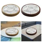 Divided Serving Tray Nut Candy Platter Multi Sectional Chip and Dips Plates