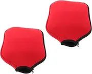 GANAZONO 2pcs Pickle Racket Cover Paddle Storage Cover Paddle Bag Racket Cover for Paddle Racket Case Paddle Cover Sleeve Paddle Cover Racket Carry Bag Racket Pouch Neoprene Red