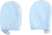 Housoutil 3pcs Self Exfoliator Glove Powder Puff Facial Cleaning Pads Face Sponge Soft Face Mitt Makeup Removal Cloth Exfoliator Gloves Face Wash Pads Facial Scrub Makeup Remover Face Cloth