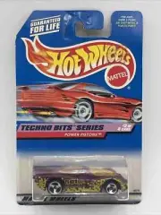 1998 Hot Wheels Power Pistons #690 Techno Bits Series Purple/yellow Trim S5